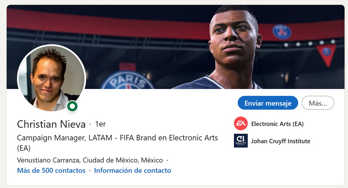 Jugador competitivo de FIFA y ejecutivo de EA Sports, los detenidos por disfrazarse de ancianos para recibir vacuna - chistian-nieva-ea-sports