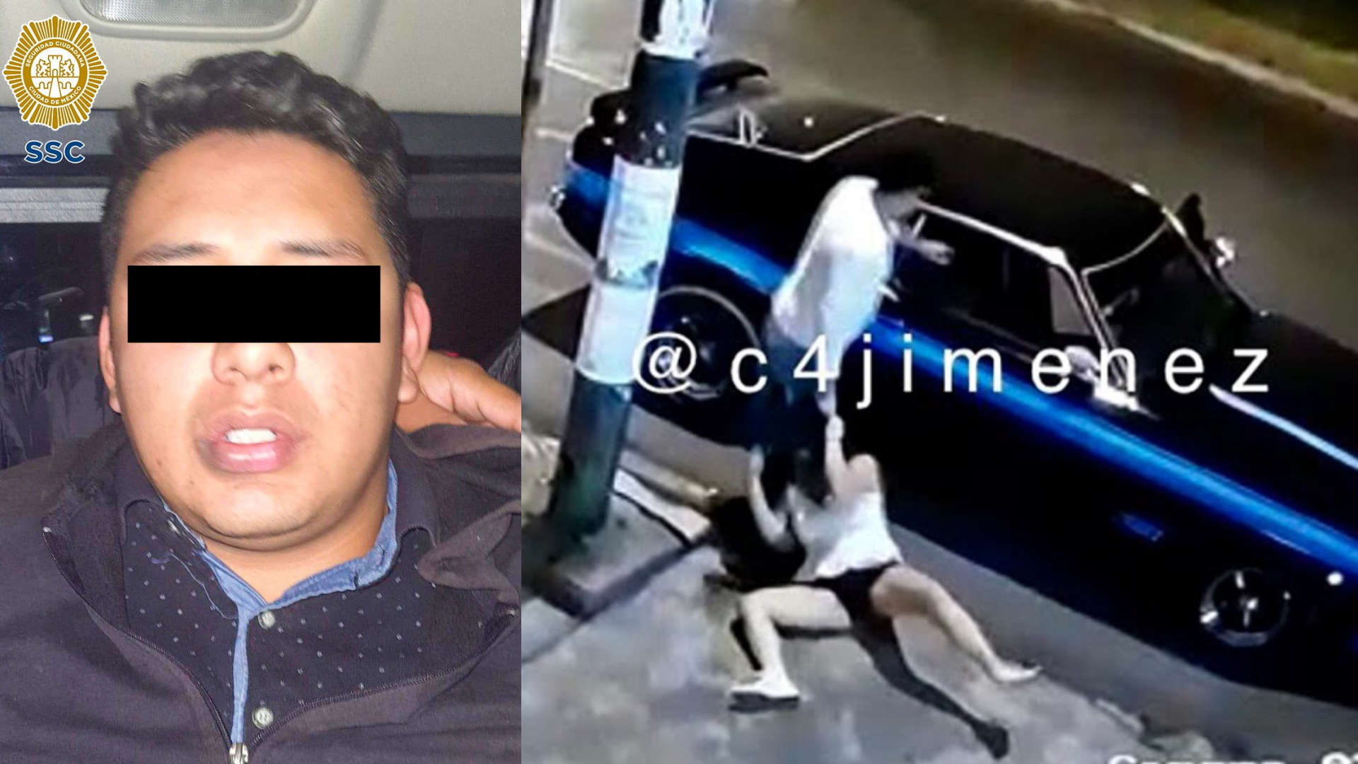 Detienen a sujeto implicado en agresión a mujer en Coapa