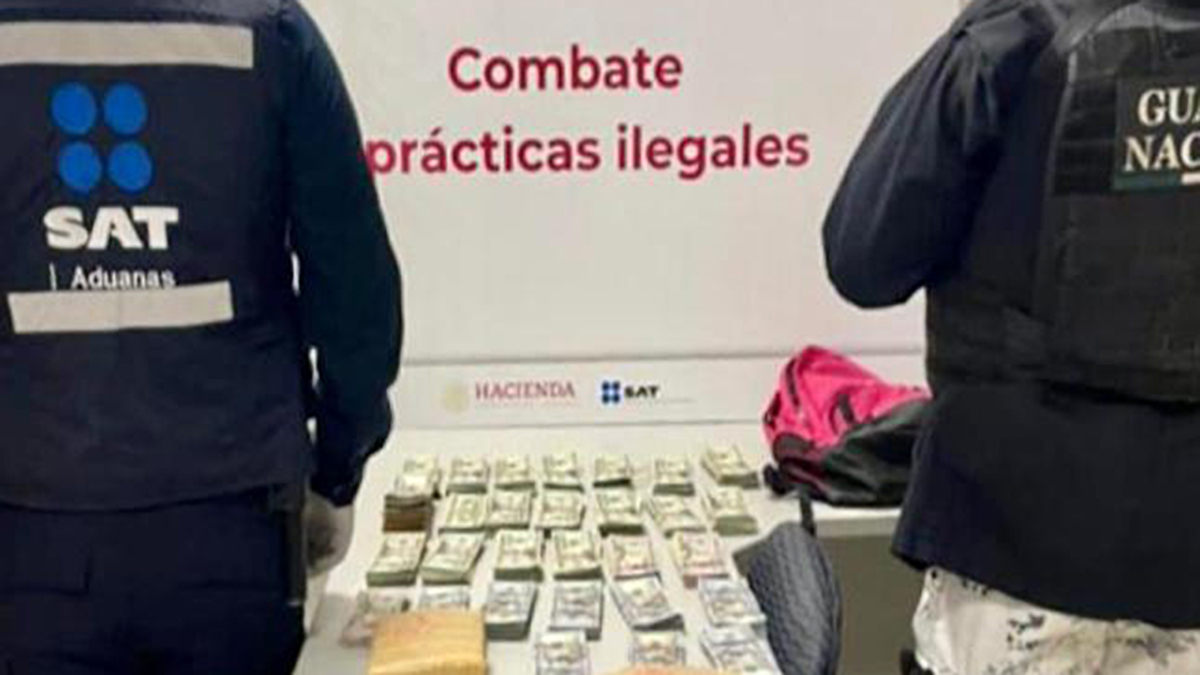 Decomisan en aduana de Tijuana más de 3.9 mdp en dólares