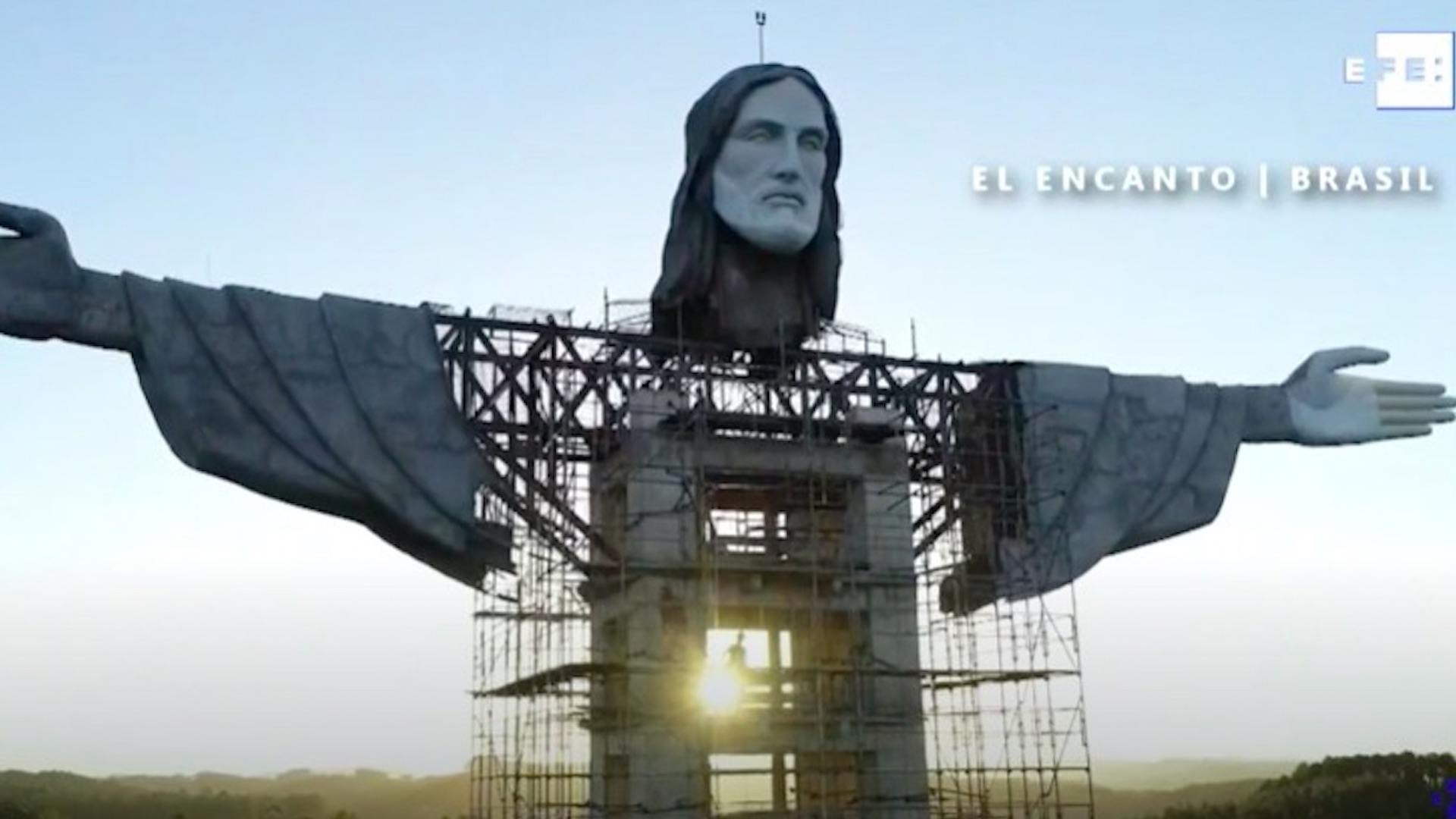 Cristo Protector crece en el sur de Brasil