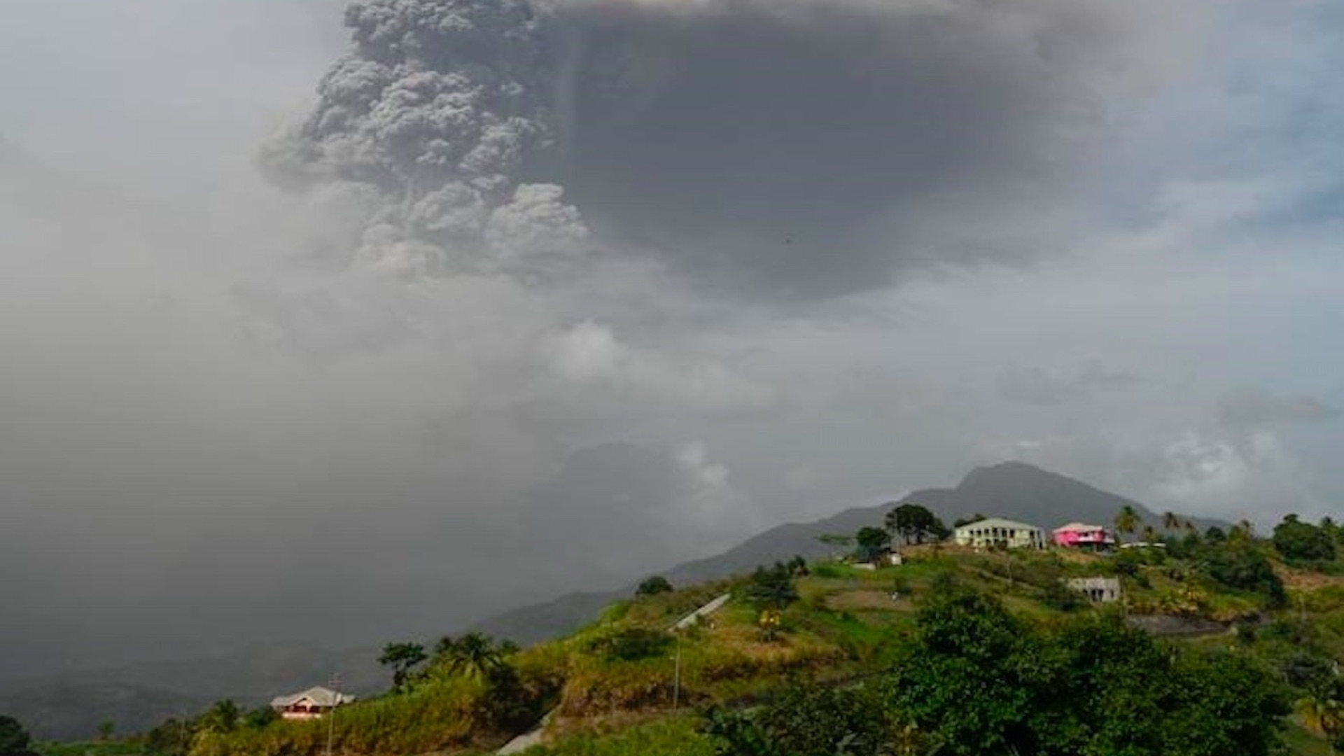 Actividad volcánica en San Vicente y las Granadinas