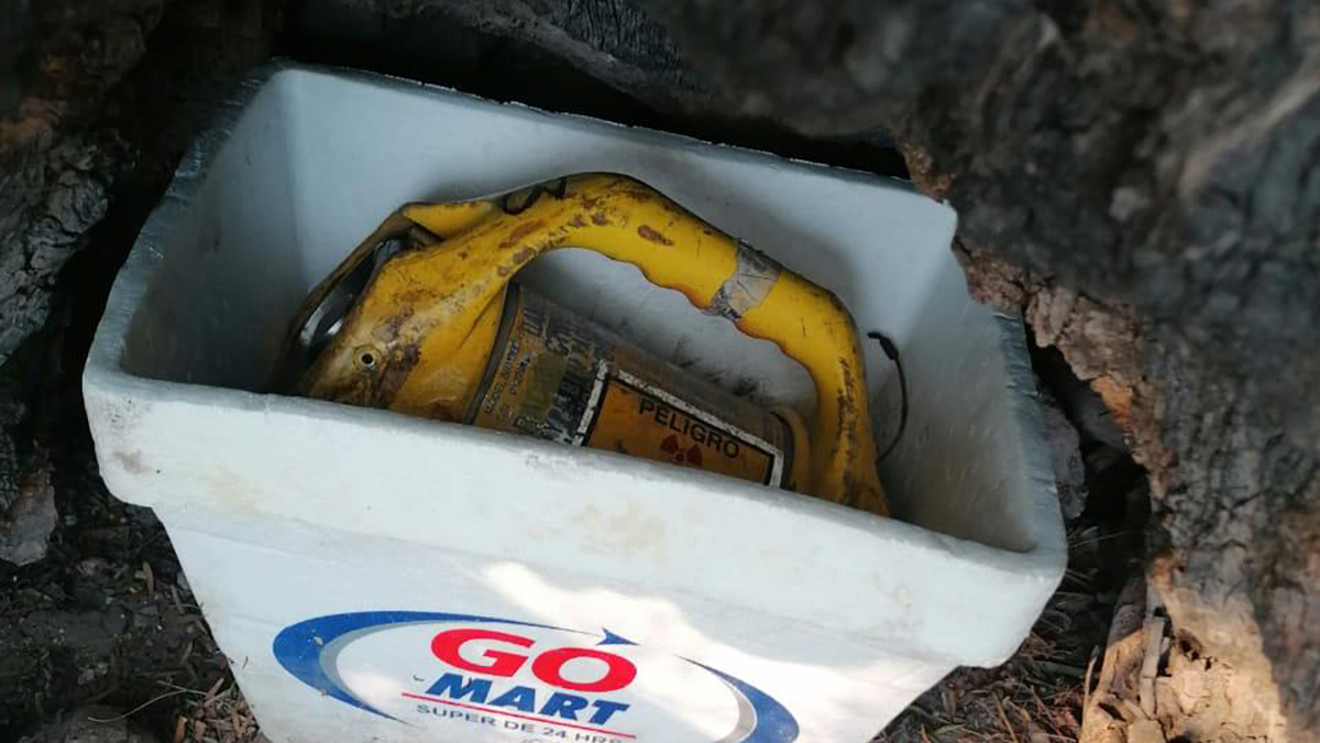 Recuperan fuente radiactiva robada en Estado de México