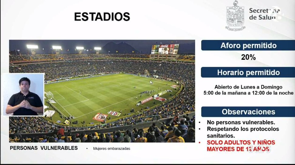 Reabren estadios en Nuevo León; Tigres y Rayados podrán recibir aficionados - nuevo-leon-estadios-ocupacion