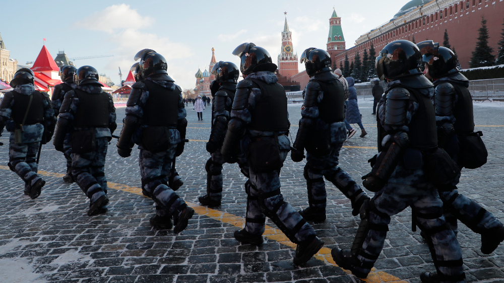 Más de mil detenidos en Rusia en las marchas en apoyo a Navalni