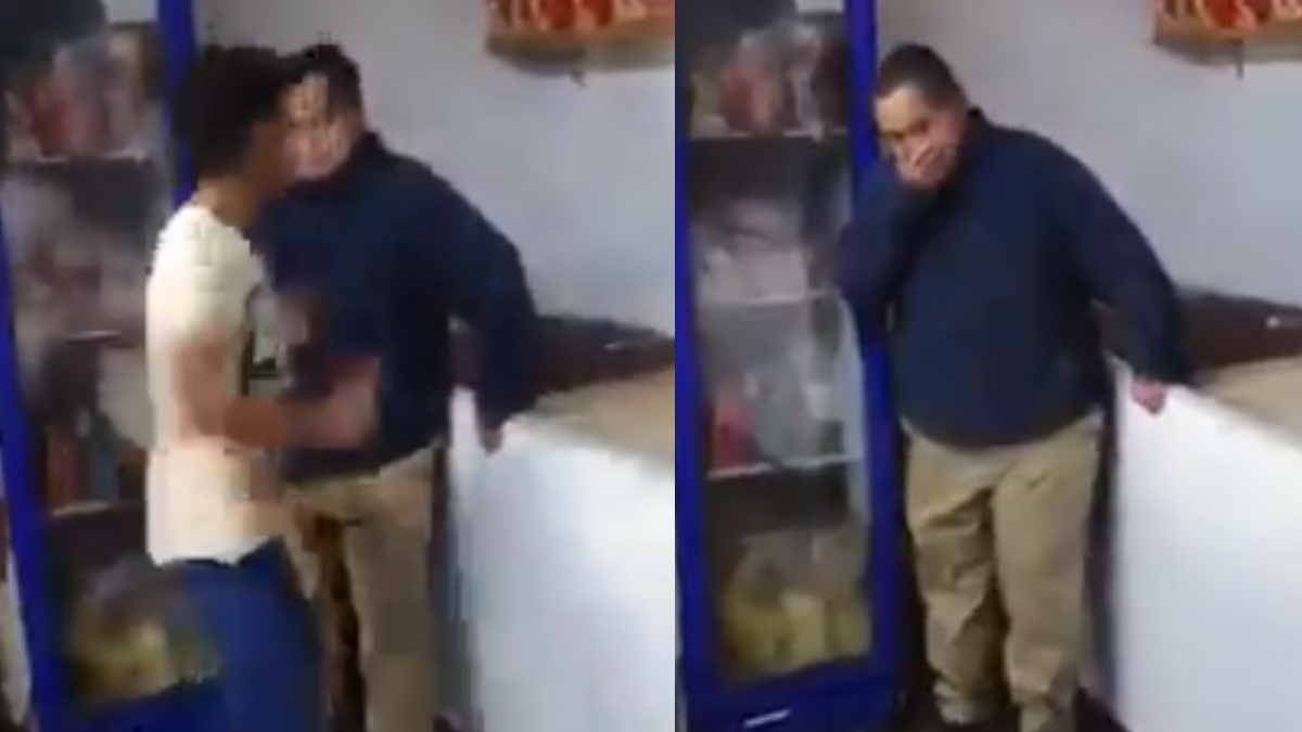 #Video Sujeto golpea a hombre con síndrome de Down en Tlalpan