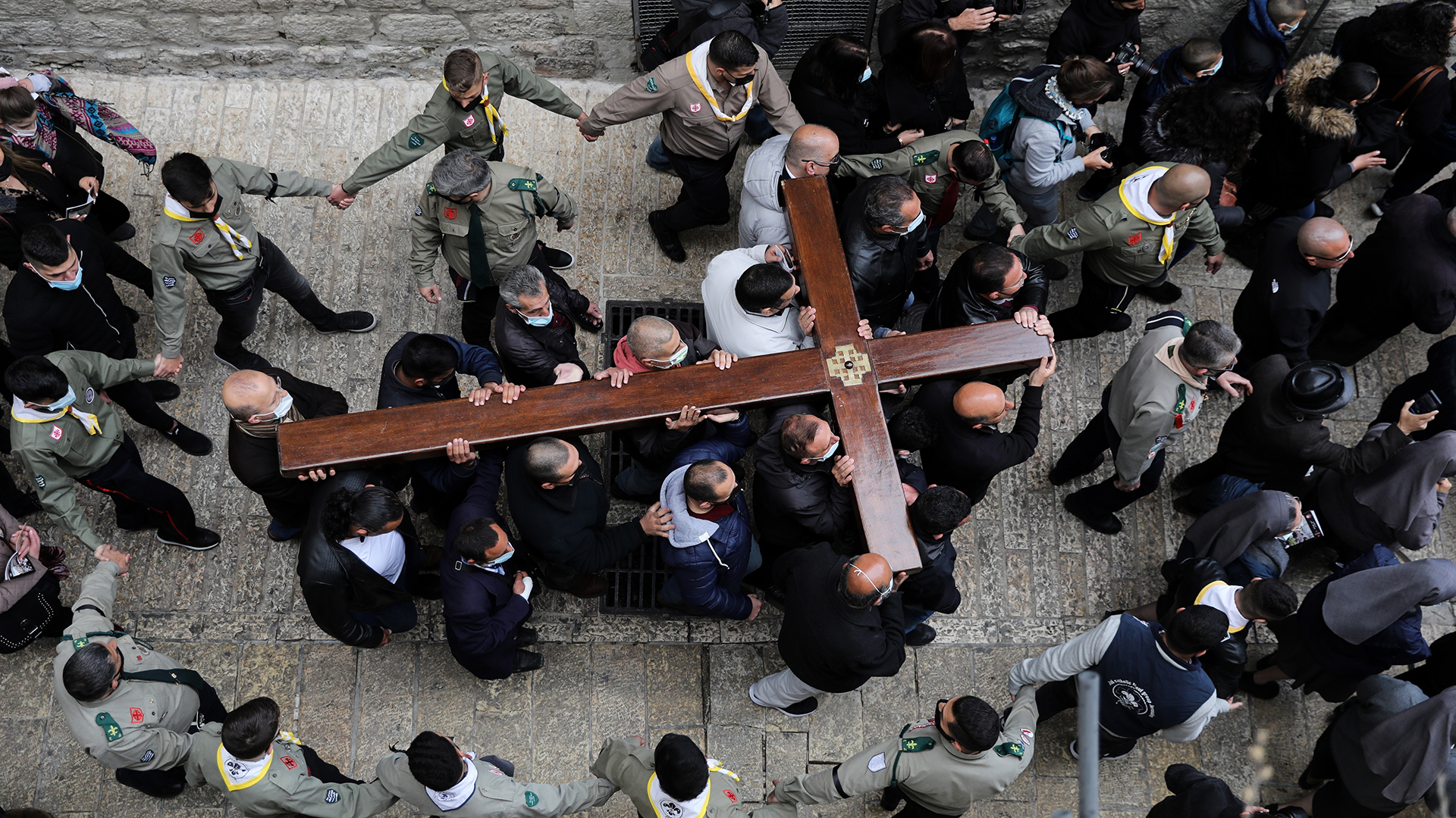 Así transcurrió el viacrucis en Jerusalén