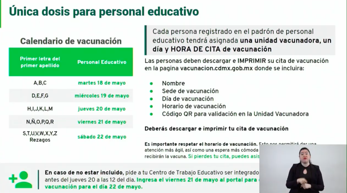 Iniciará vacunación de personas de 50 a 59 años en Iztapalapa, Iztacalco, Xochimilco y Tláhuac - personal-educativo