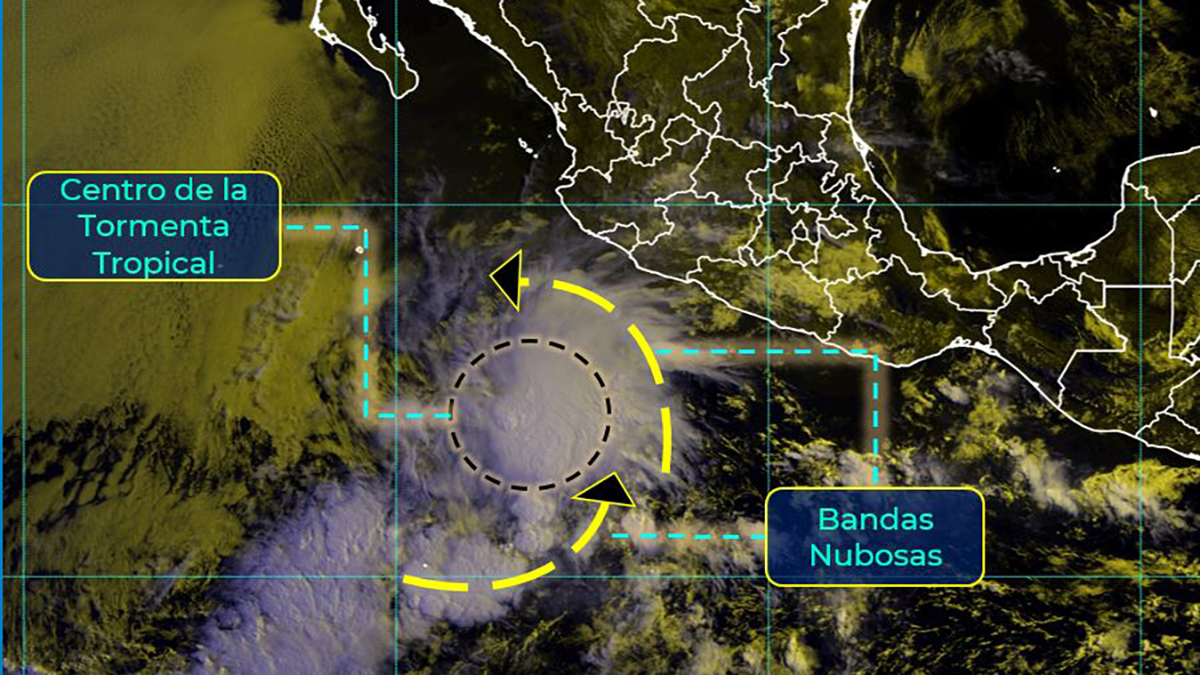 Se forma la tormenta tropical Andrés en el Pacífico; ocasionará lluvias en Michoacán, Colima y Jalisco