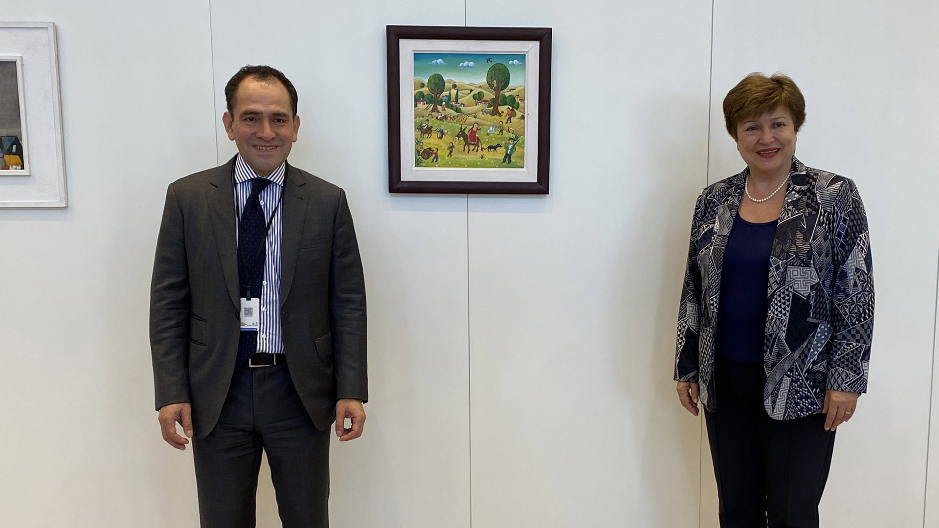 Conversa Arturo Herrera con directora del FMI sobre recuperación económica postcovid