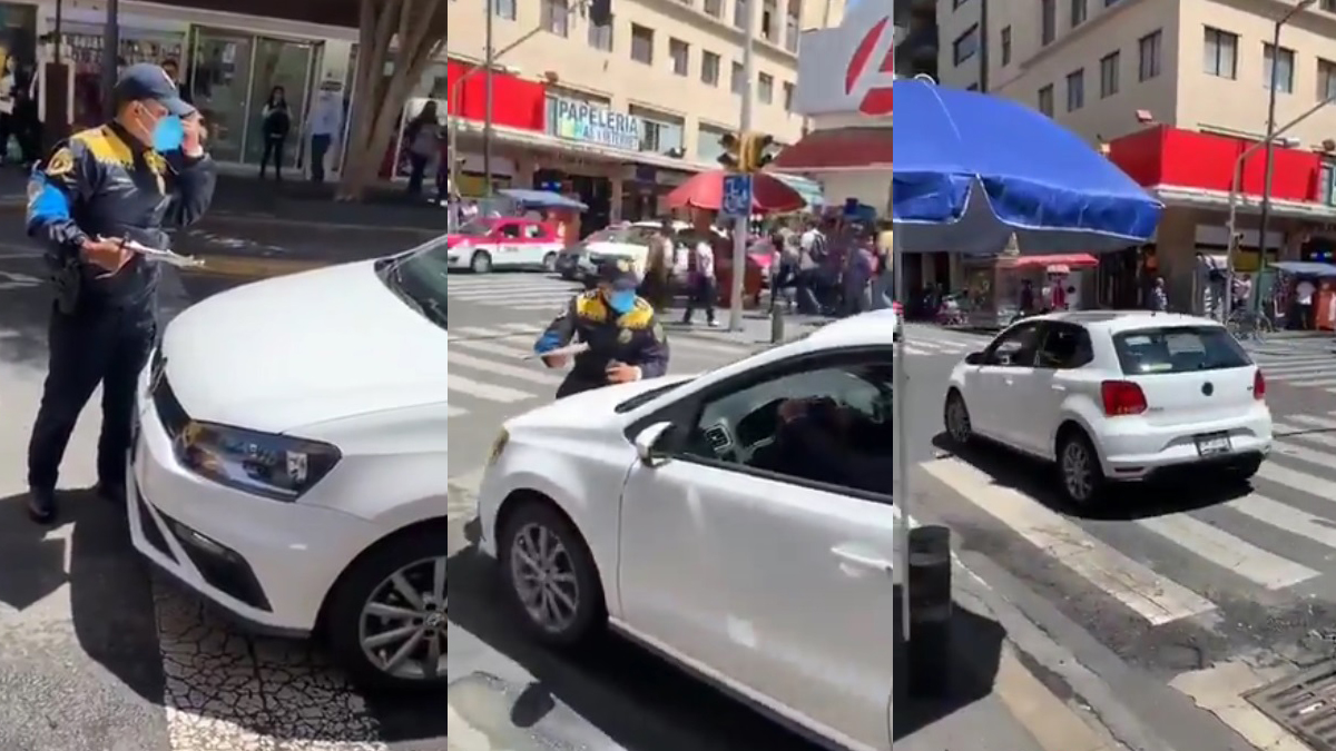 #Video Conductor atropella a policía en CDMX para evitar multa; es detenido