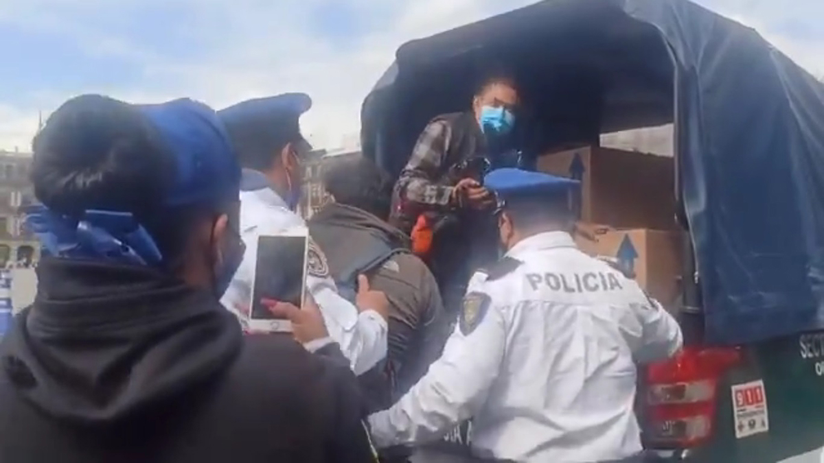 CNDH pide investigación efectiva y objetiva por detención de periodistas en Zócalo capitalino