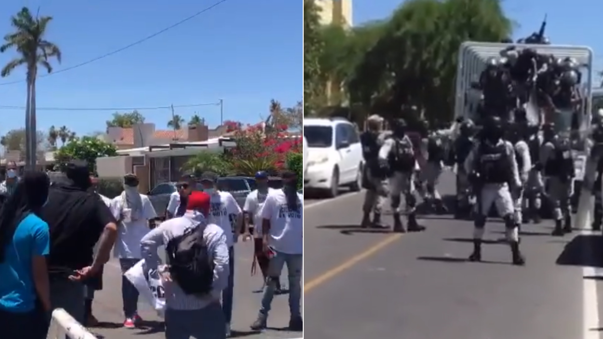 Se enfrentan en Hermosillo presuntos simpatizantes de Celida López y Antonio Astiazarán