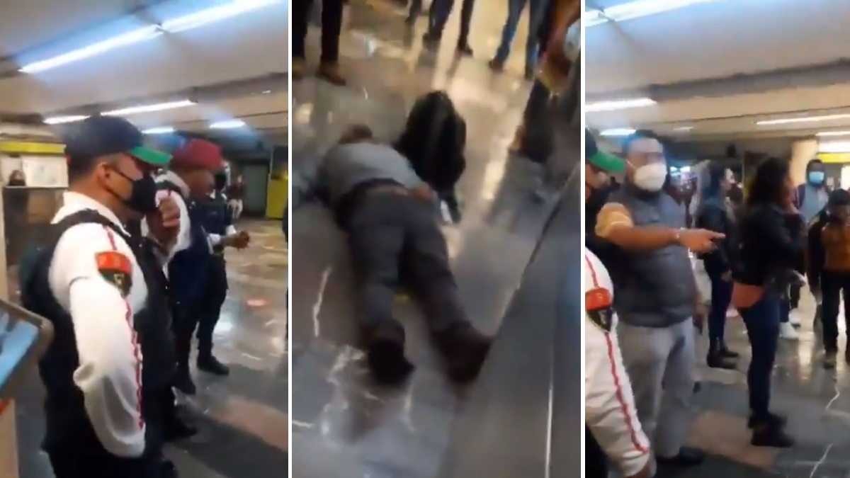 #Video Investigan a policía por riña en estación Indios Verdes