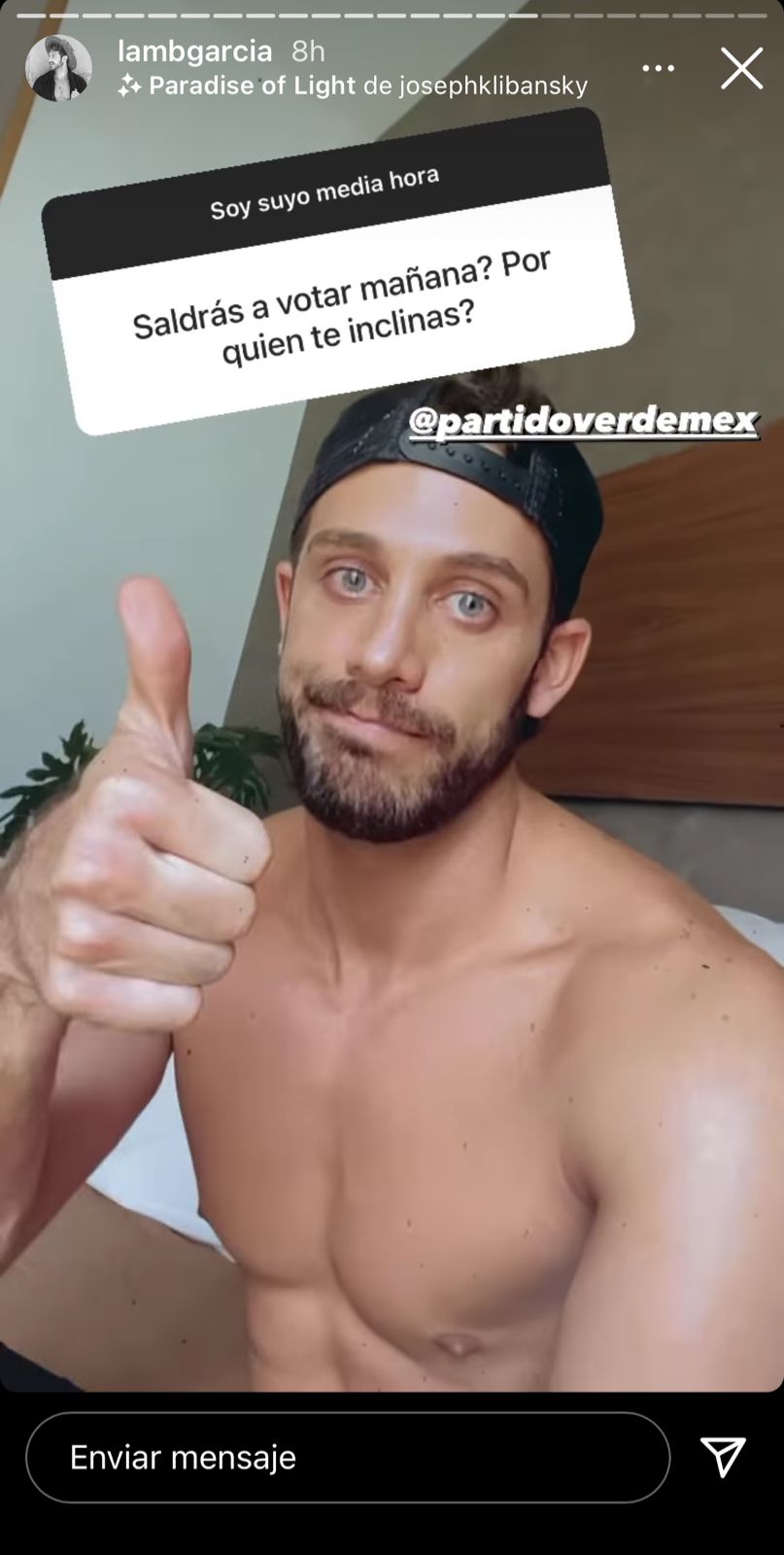 Pese a veda, promueven artistas e 'influencers' al Partido Verde - partido-verde-lambda-garcia