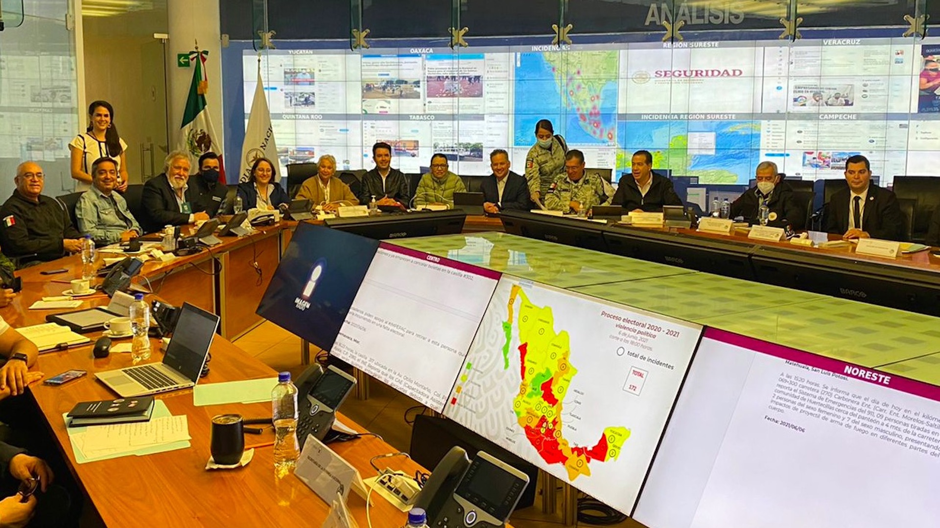 Santiago Nieto da seguimiento a la jornada electoral en materia de seguridad