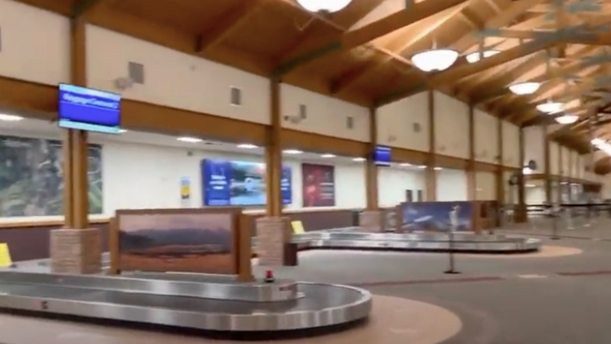 ¿Cómo se ve el aeropuerto de Eagle County Colorado vacío?