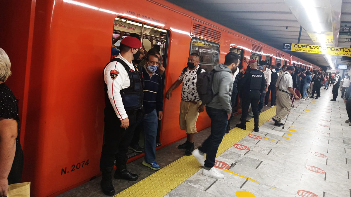 Pandemia redujo 44.4 por ciento afluencia en Metro de la Ciudad de México Pandemia redujo 44.4 por ciento afluencia en Metro de la Ciudad de México