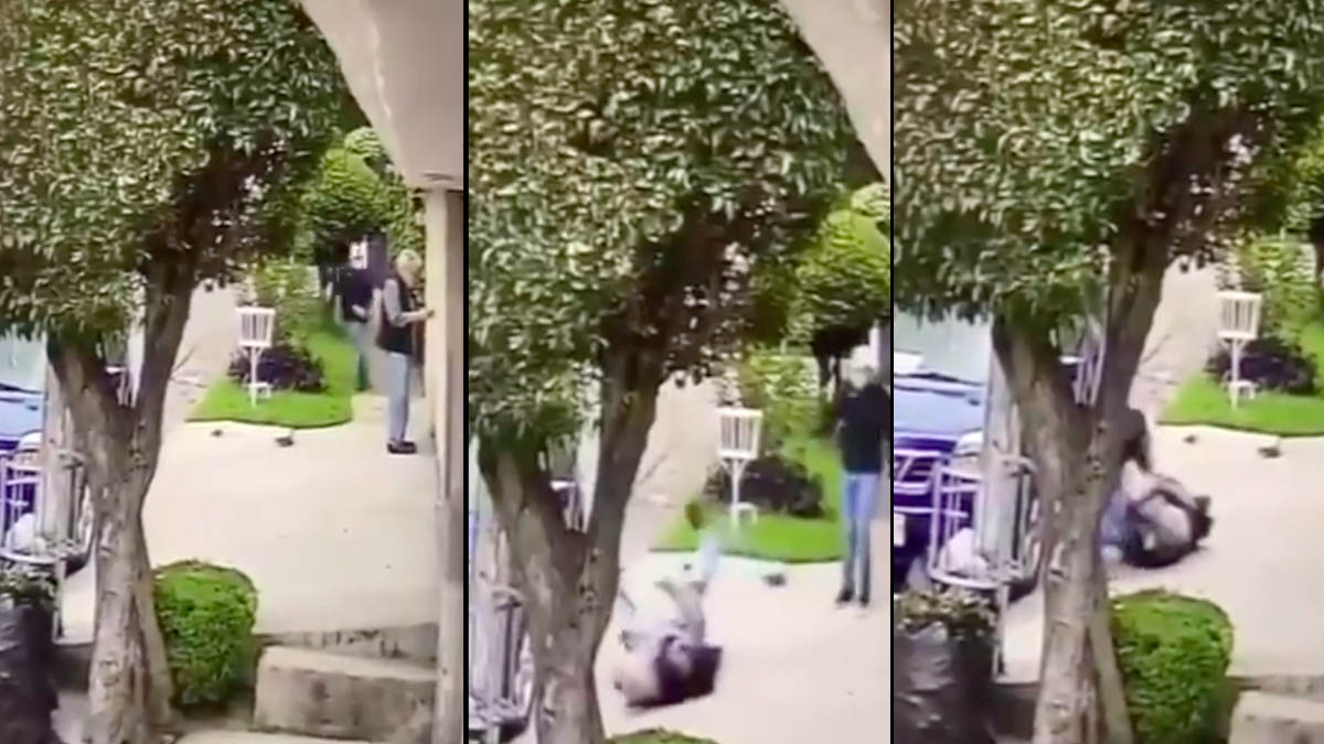 #Video Asaltan a adulto mayor afuera de su casa en Naucalpan