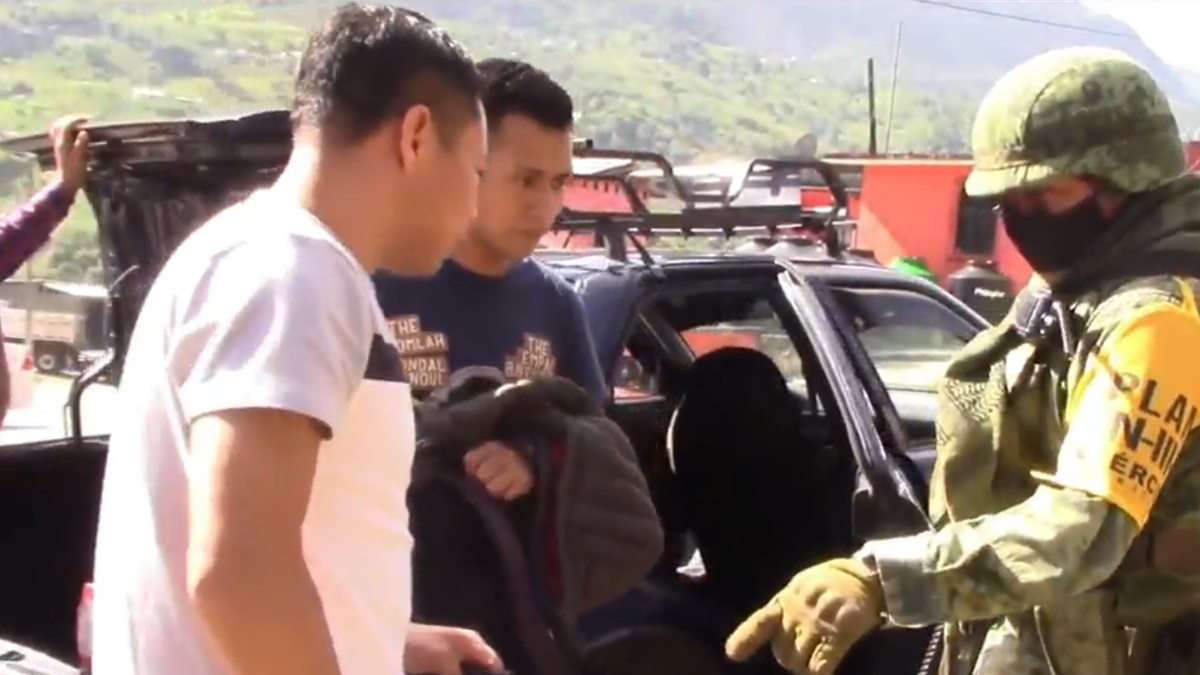 Instalan retenes en Chenalhó, Chiapas, tras robo de armamento a GN