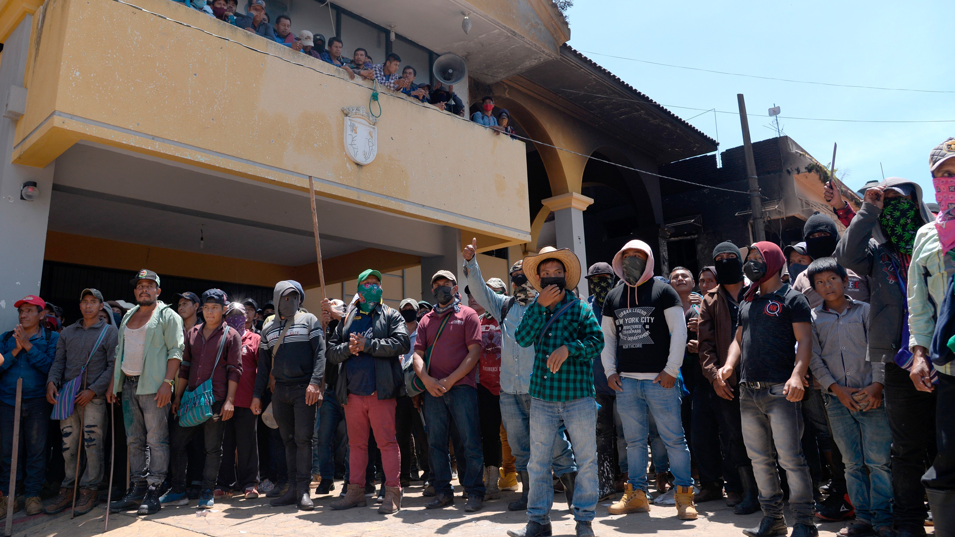 Pobladores toman Palacio Municipal de Pantelhó, Chiapas