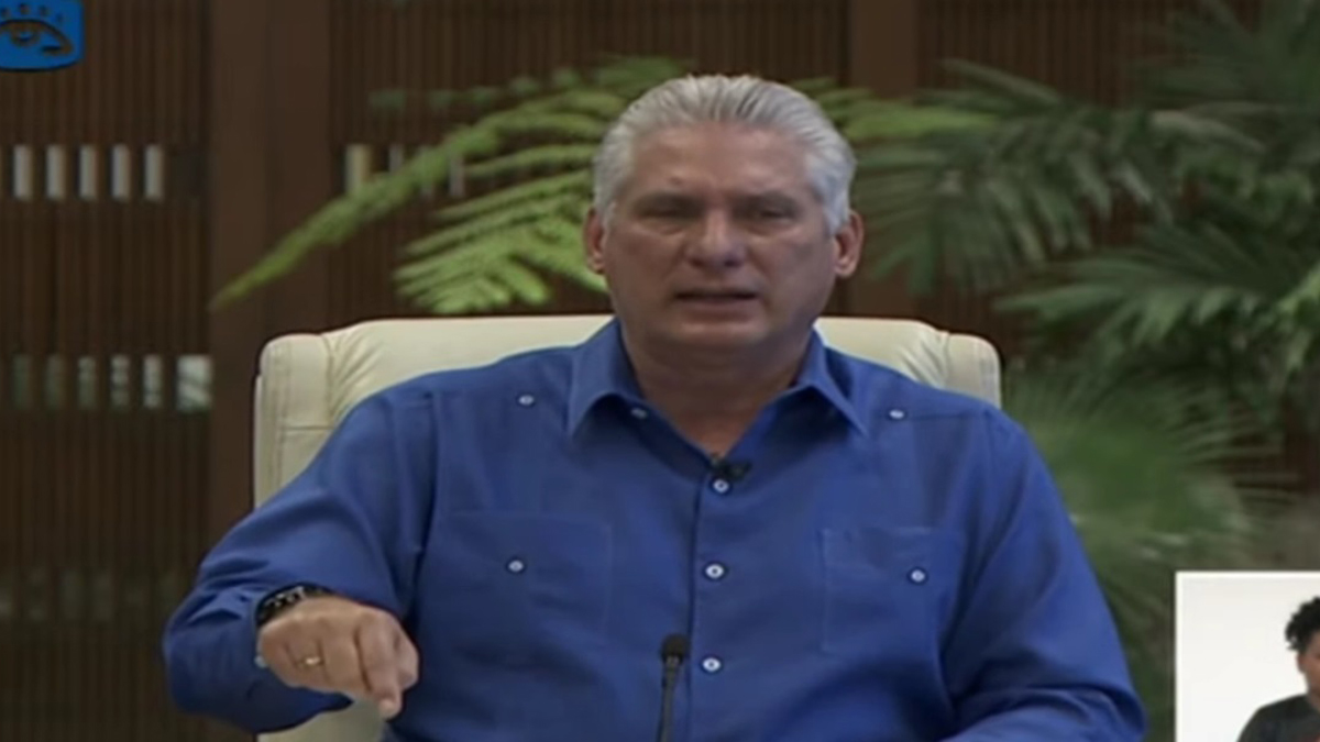 Díaz-Canel comparece en televisión tras llamar a ‘combatir’ manifestaciones