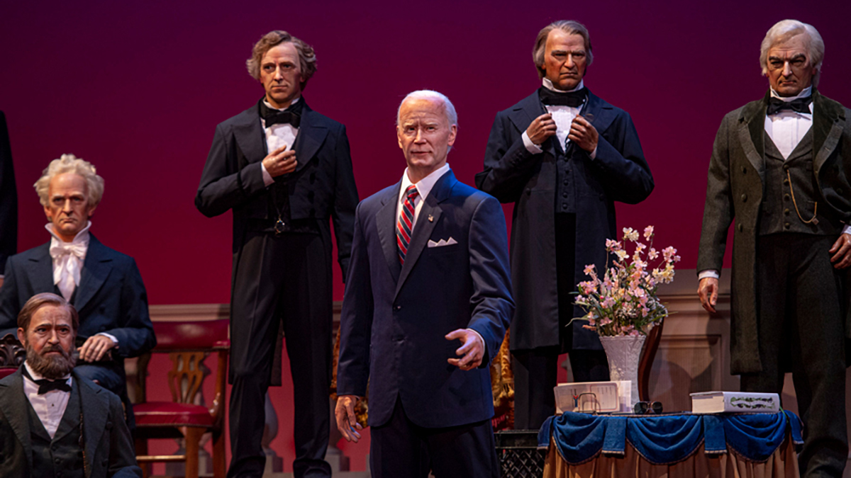 Joe Biden debutará como atracción en parque de Disney - figura-de-joe-biden-en-magic-kingdom-de-orlando