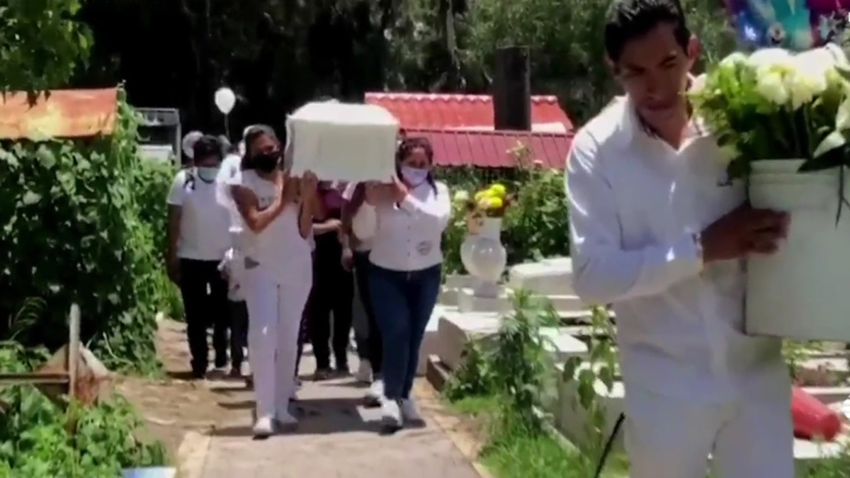 Dan último adiós a niña de cuatro años hallada muerta en CDMX