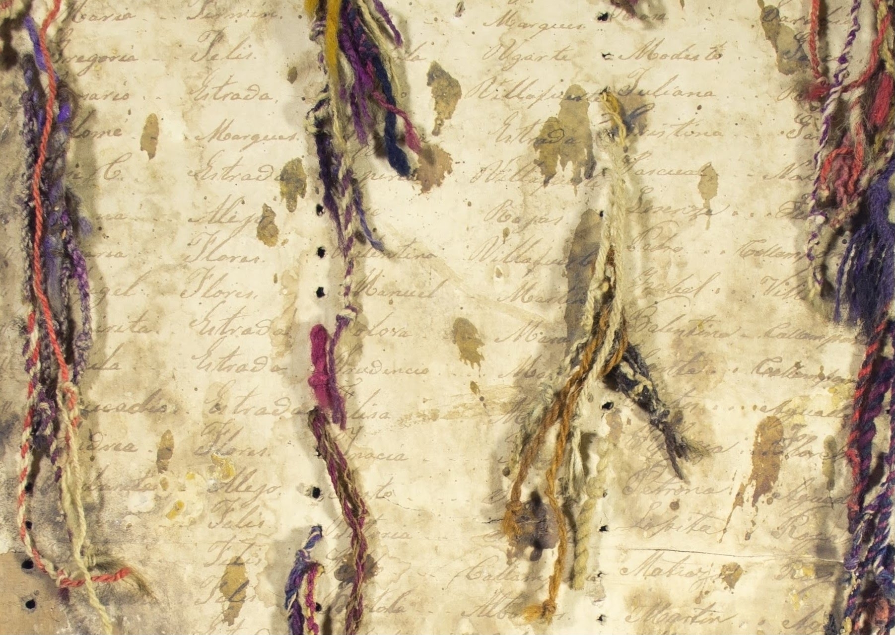 Guardianes de los Khipus, una muestra virtual de uno de los mayores acertijos de los incas - khipu-board-of-mangas