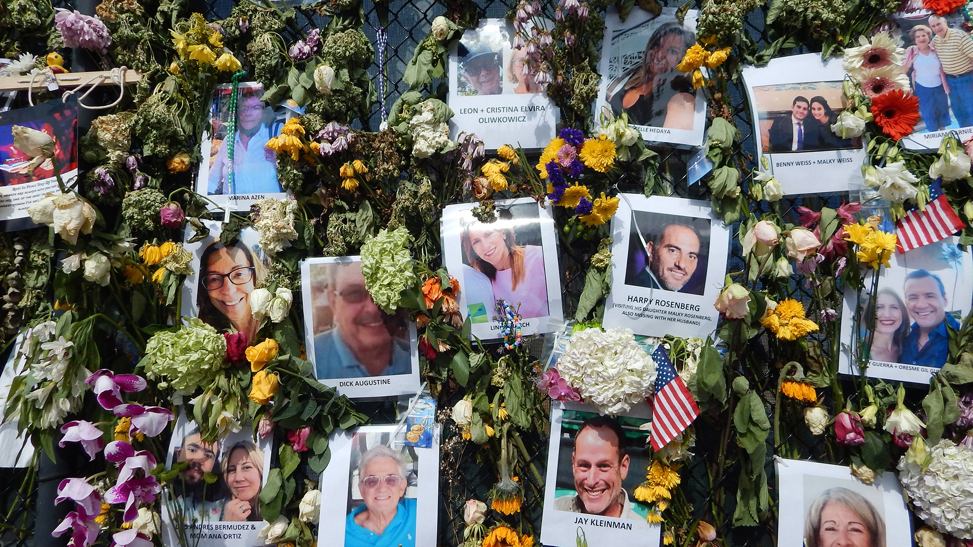 Hallan otros cuatro cuerpos en edificio de Miami; suman 32 muertos - memorial-de-victimas-de-derrumbe-en-edificio-de-miami