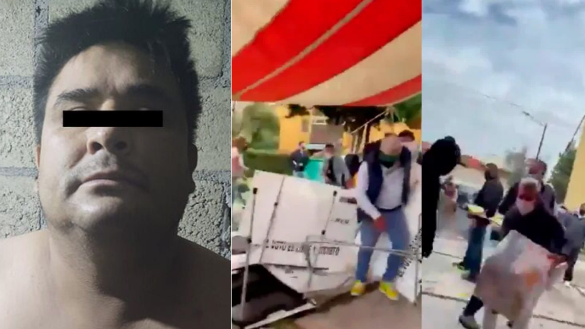 Detienen a ‘El Barnie’, presunto agresor de casilla electoral en Metepec
