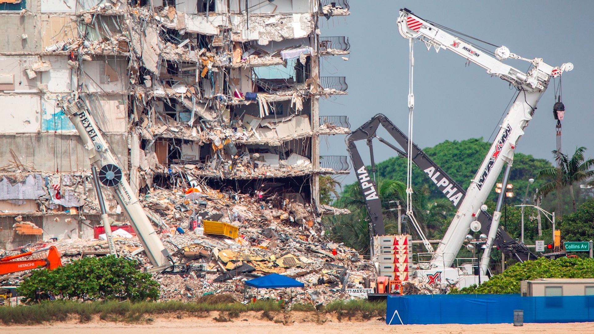 Juez ratifica compensación de 83 mdd por derrumbe de edificio en Miami - miami-derrumbe