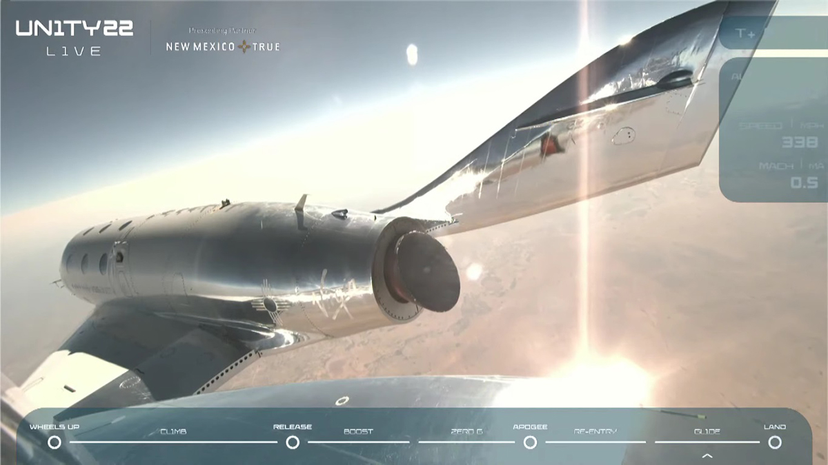 #Video Richard Branson inicia la era del turismo espacial con el primer vuelo de Virgin Galactic