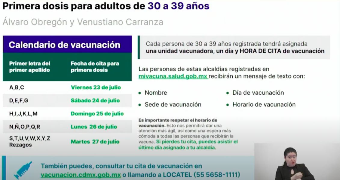 Estas serán las sedes de vacunación en Ciudad de México la próxima semana - primeras-dosis-vc-y-ao