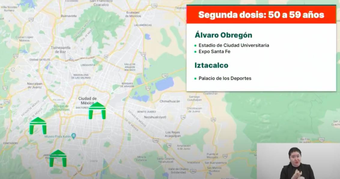 Estas serán las sedes de vacunación en Ciudad de México la próxima semana - sedes-3