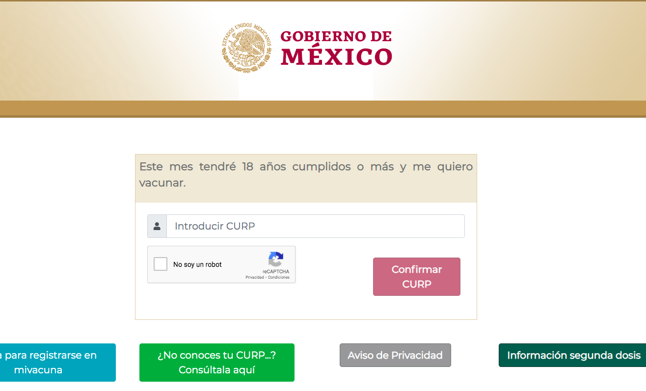 Abren registro para aplicación de la vacuna contra el COVID-19 a población mayor de 18 años - vacunacion-en-mexico