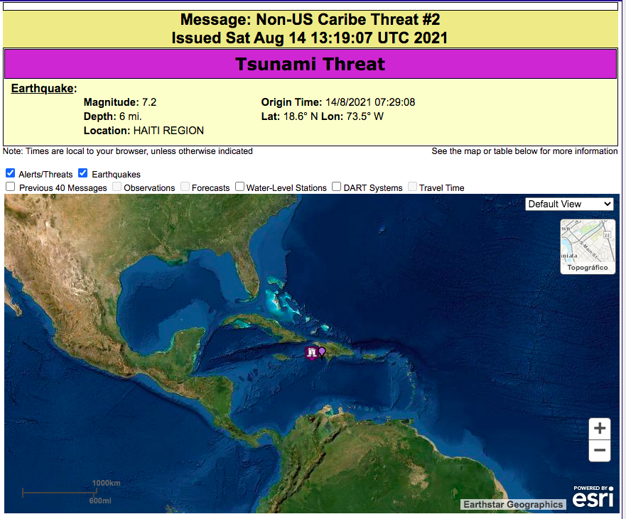 Sismo magnitud 7.2 sacude Haití; levantan alerta de tsunami - alerta-de-tsunami