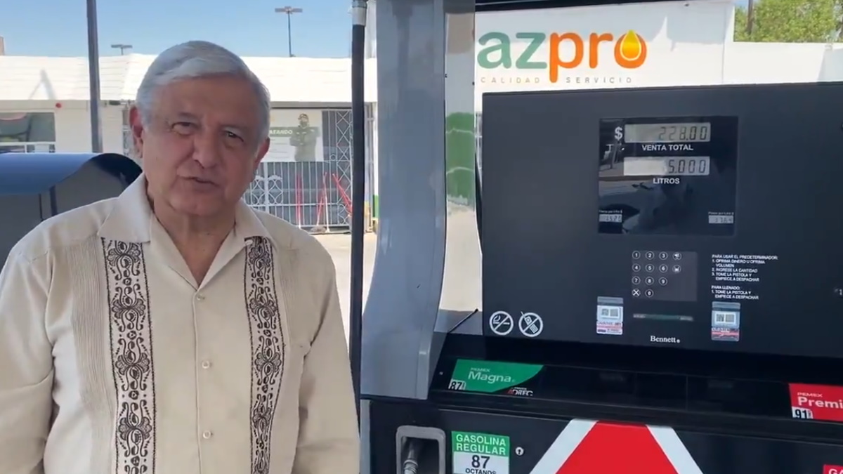 “Ya no hay gasolinazos” en México, asegura López Obrador desde la frontera