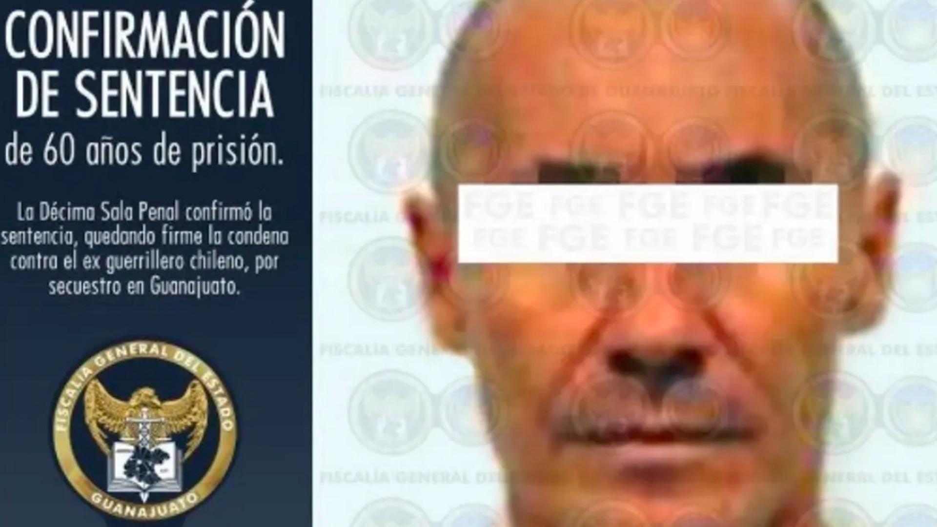 ‘Comandante Emilio’, secuestrador de Diego Fernández de Cevallos, volverá a México tras proceso en Chile