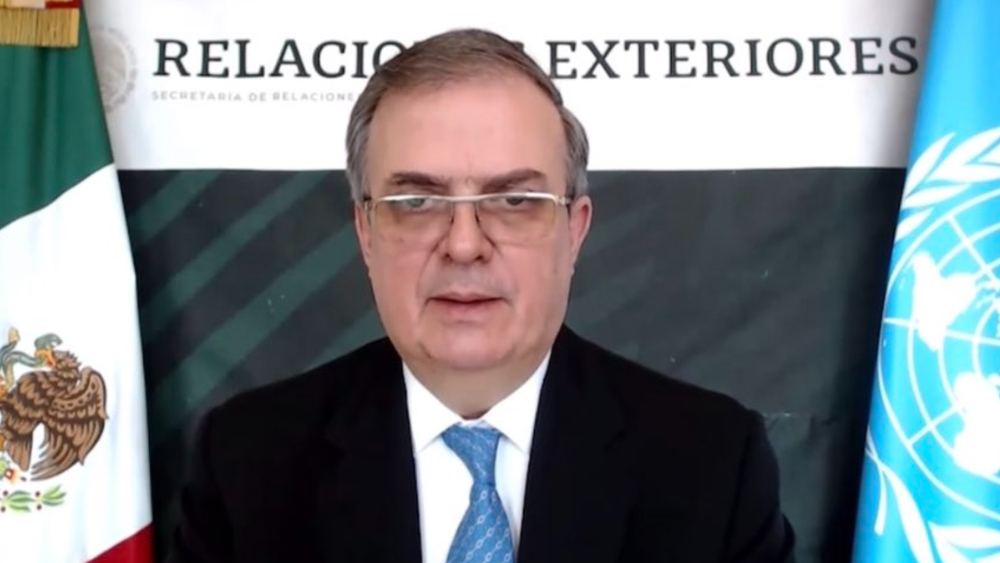 Ebrard llama al Consejo de Seguridad de la ONU a que no se militaricen los océanos