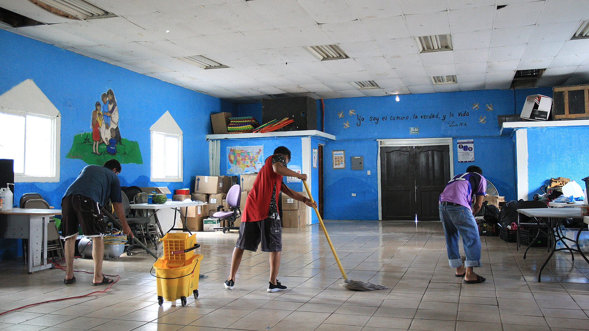 Migrantes en Ciudad Juárez esperan que no se reactive el programa 'Permanecer en México' - migrantes-en-albergue-pan-de-vida-en-ciudad-juarez