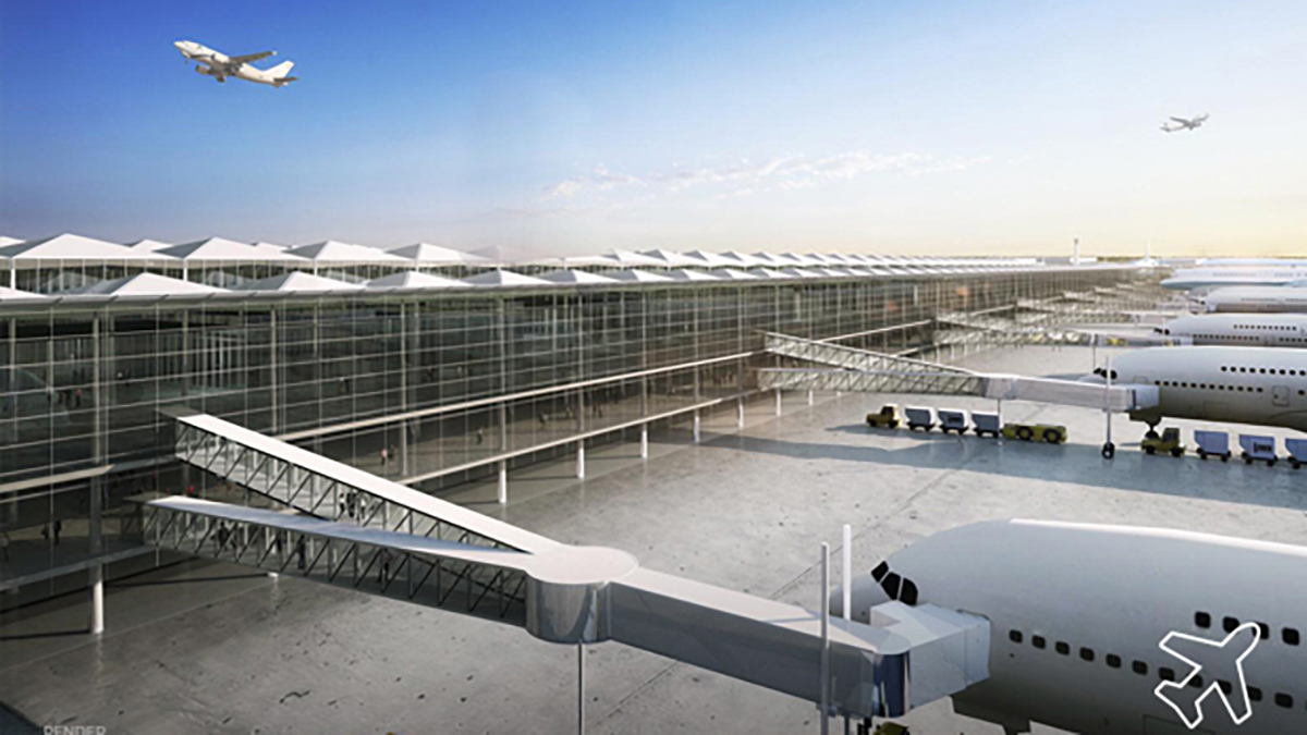 El Aeropuerto Felipe Ángeles, la gran obra de López Obrador que avanza a contra reloj - proyeccion-del-aeropuerto-internacional-felipe-angeles
