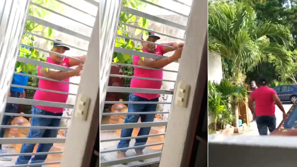 #Video Sorprenden a presuntos criminales entrando a casa en Quintana Roo
