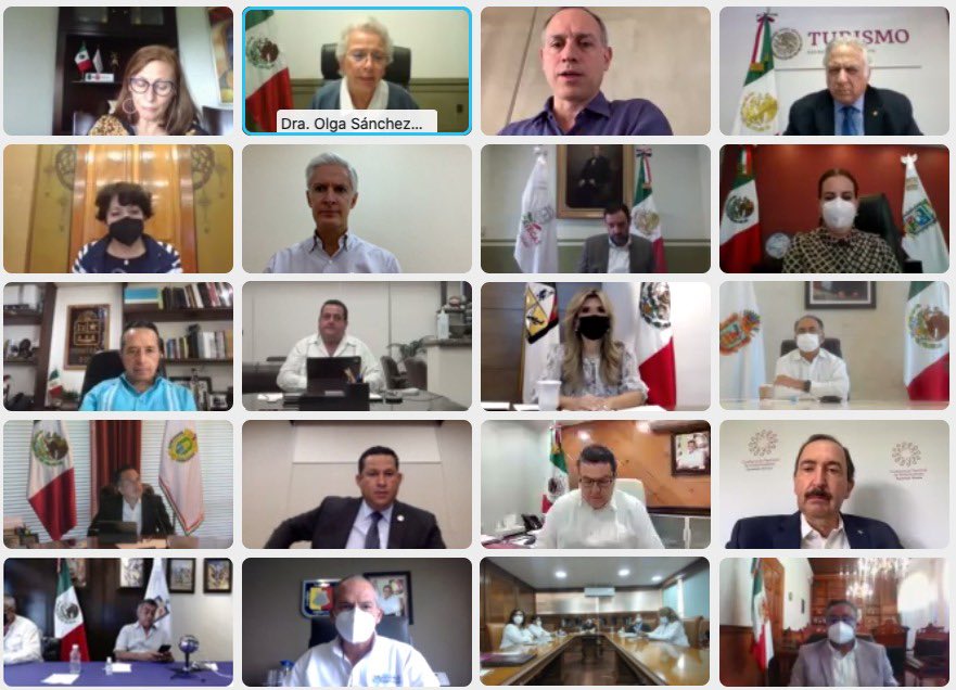 Gobierno analiza convertir clases presenciales en actividad esencial para permitirlas en Semáforo Rojo - reunion-de-segob-gobernadores-y-el-subsecretario-hugo-lopez-gatell