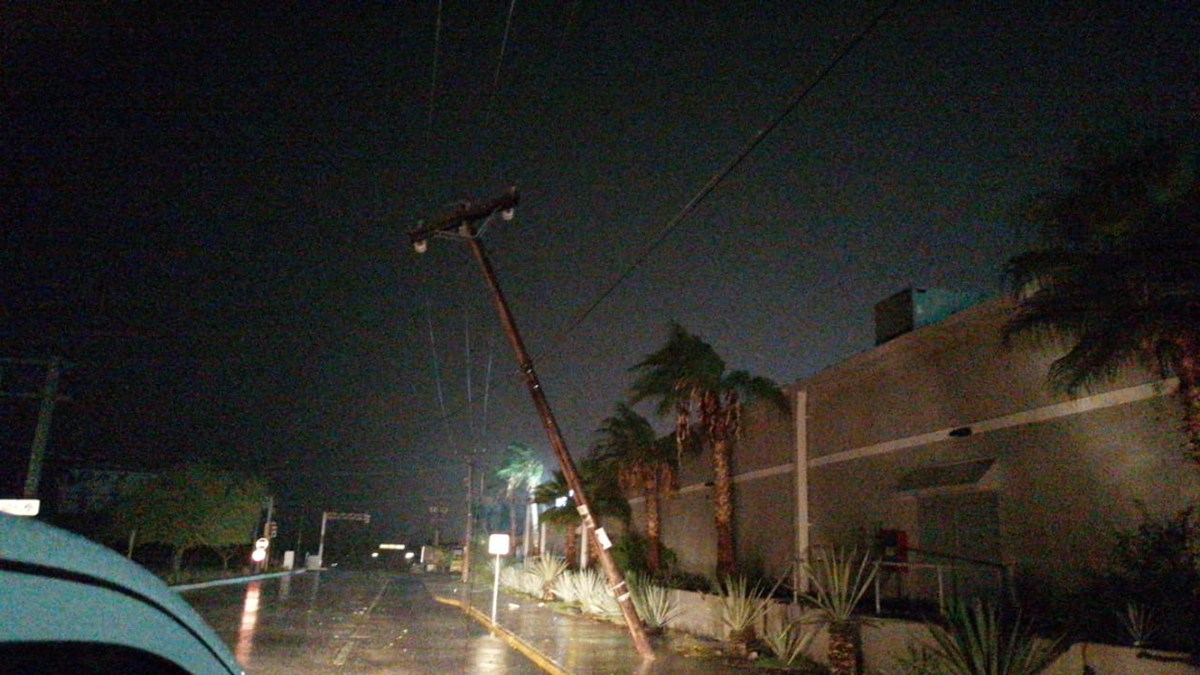 Huracán Olaf dejó sin luz a 191 mil usuarios en Baja California Sur