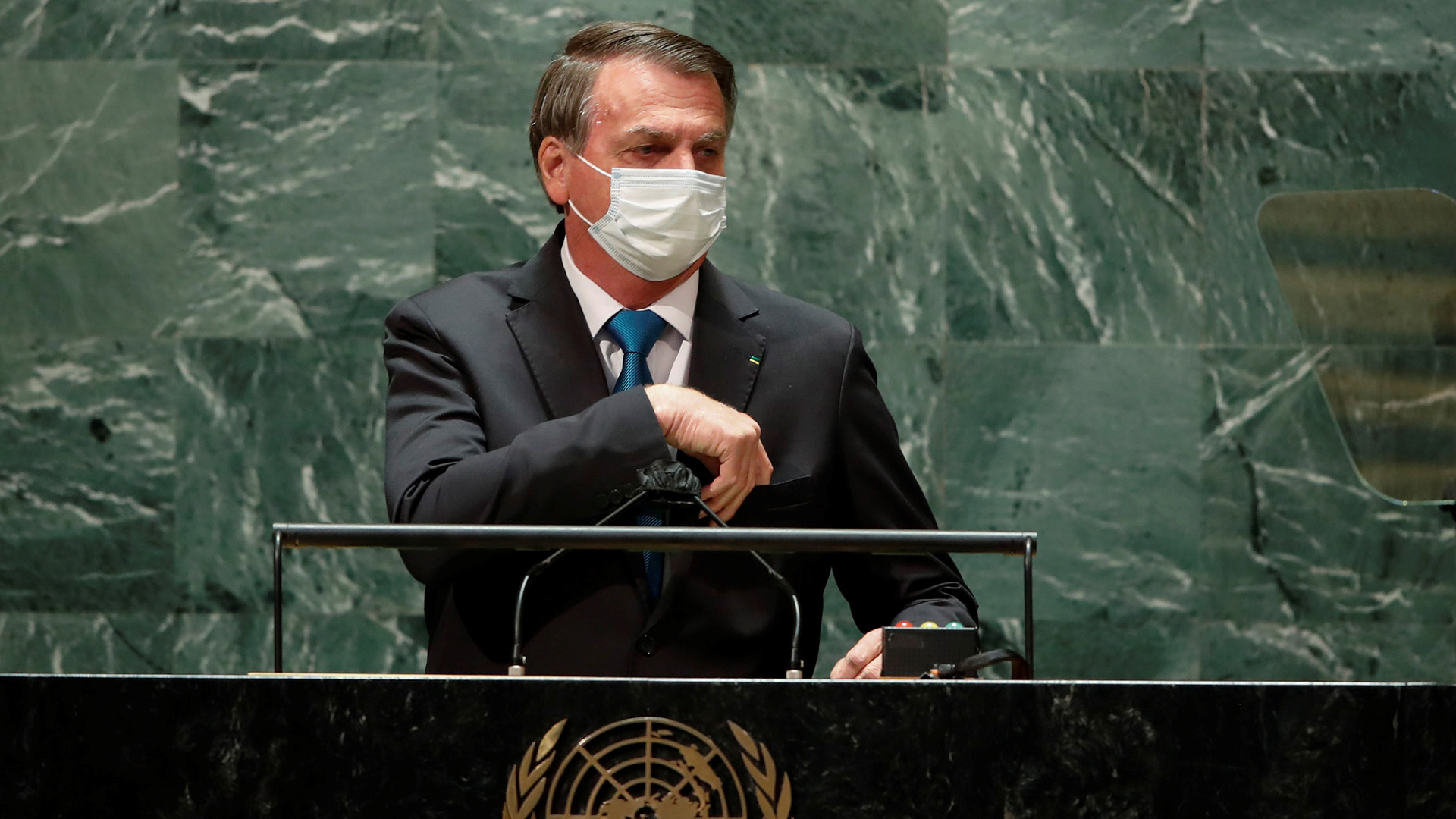 Bolsonaro defiende un "tratamiento precoz" contra COVID-19 en la ONU - bolsonaro-ante-la-onu
