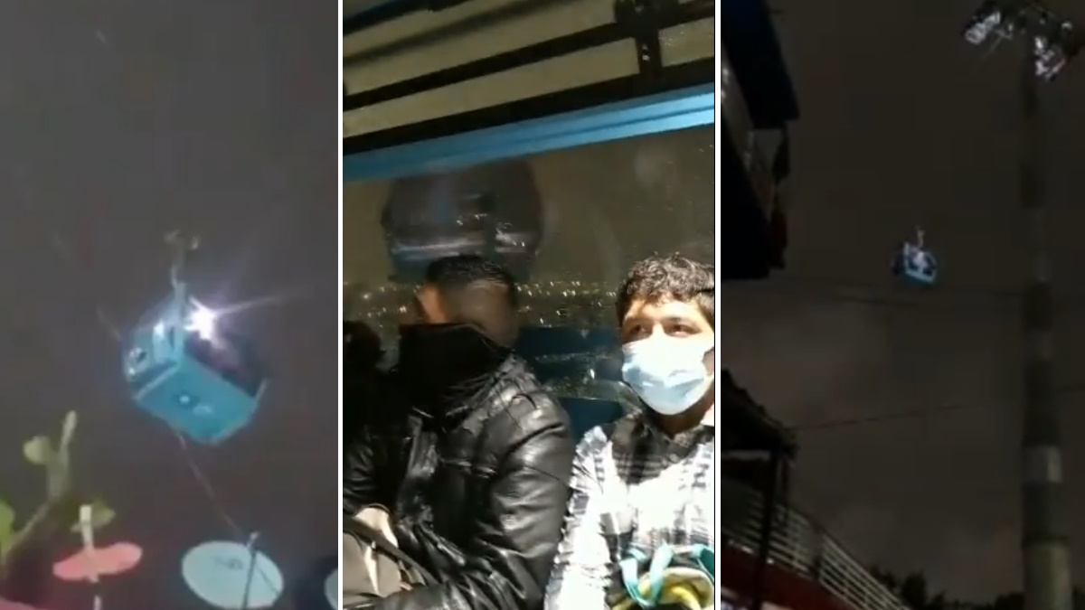 #Video Pasajeros del Cablebús quedan atrapados por sismo #Video Pasajeros del Cablebús quedan atrapados por sismo