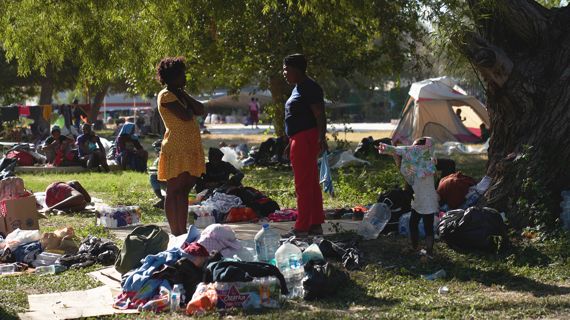 Estados Unidos prevé disolver campamento de migrantes haitianos en dos días