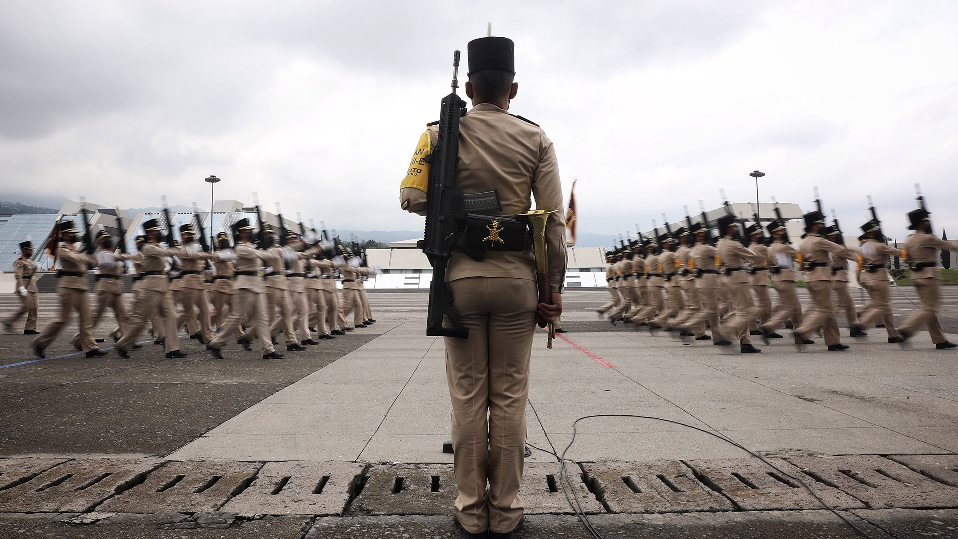 Sedena alista desfile militar con motivo de la Independencia de México - ensayo-del-desfile-militar