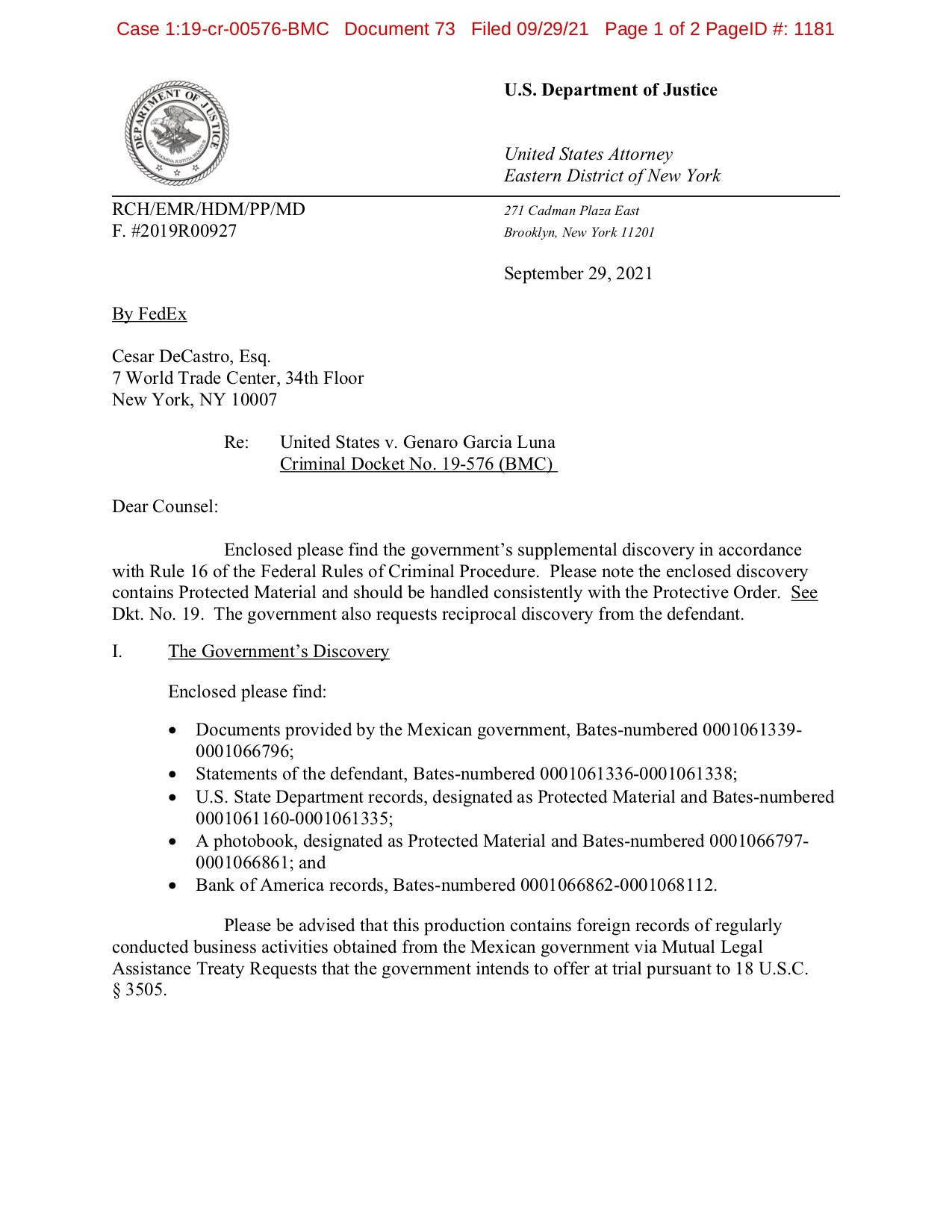 México entrega a Estados Unidos documentos sobre Genaro García Luna - entrega-de-documentos-sobre-garcia-luna-a-eeuu