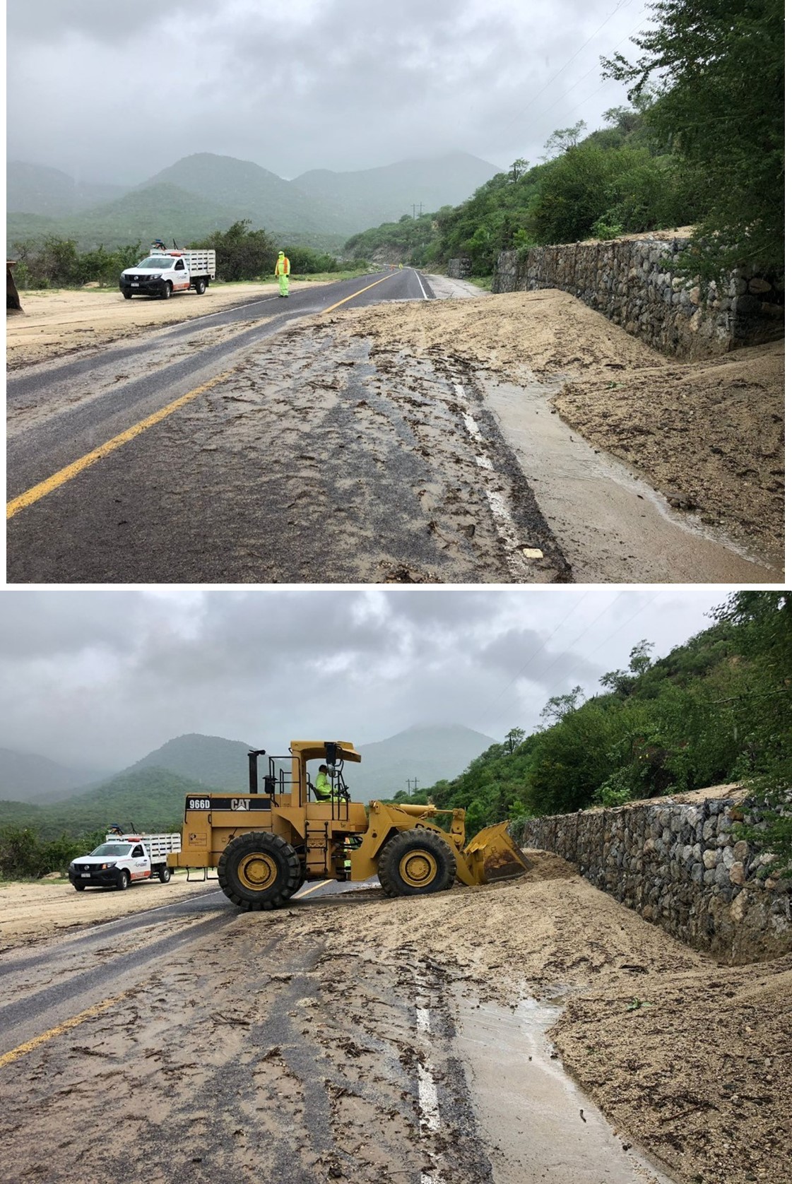 Afectaciones mínimas en vías de Baja California Sur tras impacto de Olaf - foto-2-cabo-san-lucas-la-paz-km-122500
